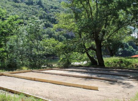 Petanque (French bowls) court